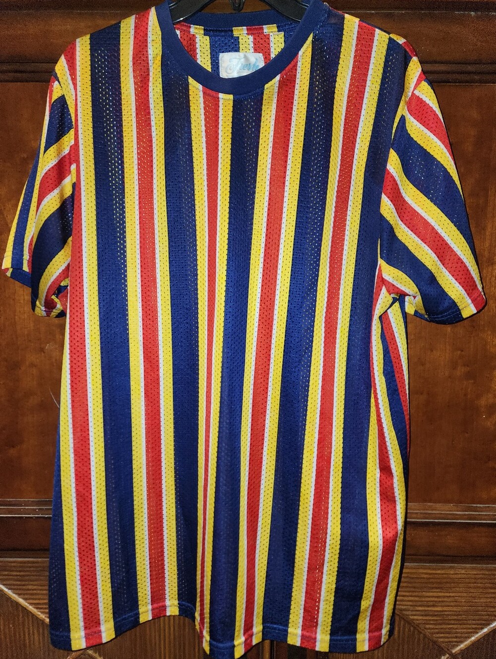 Y2k Mens Xl Vintage Fresh Prince Of Bellaire Striped Crew Neck